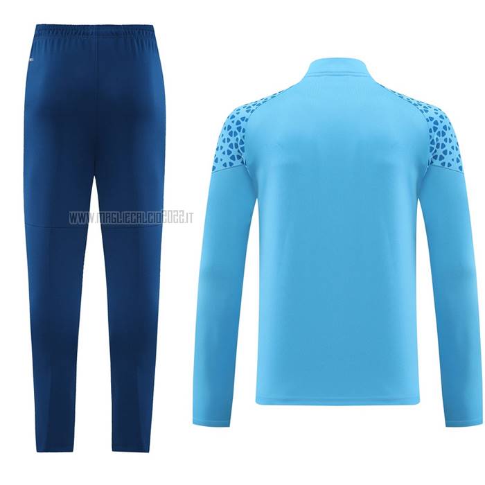 Tuta da Track de Felpa del Manchester City 2023-2024 Blu Claro